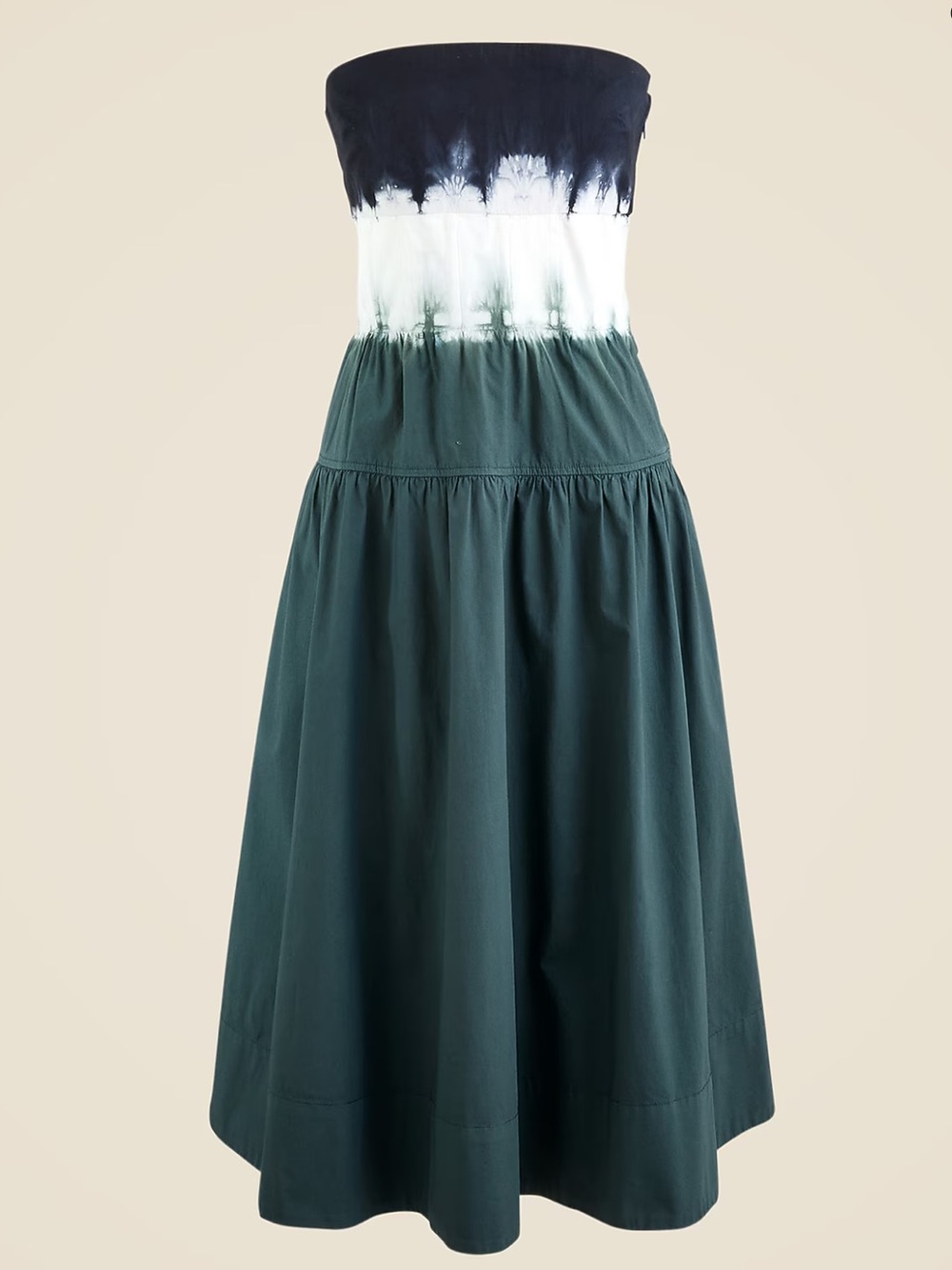 J crew Strapless drop-waist dress in dip-dye 14 - Picture 3 of 7